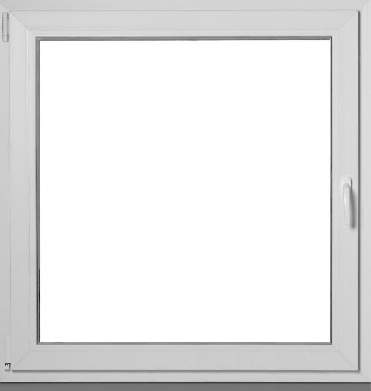 Okno PCV rozwierno-uchylne trzyszybowe 865 x 835 mm lewe antracytowe / białe