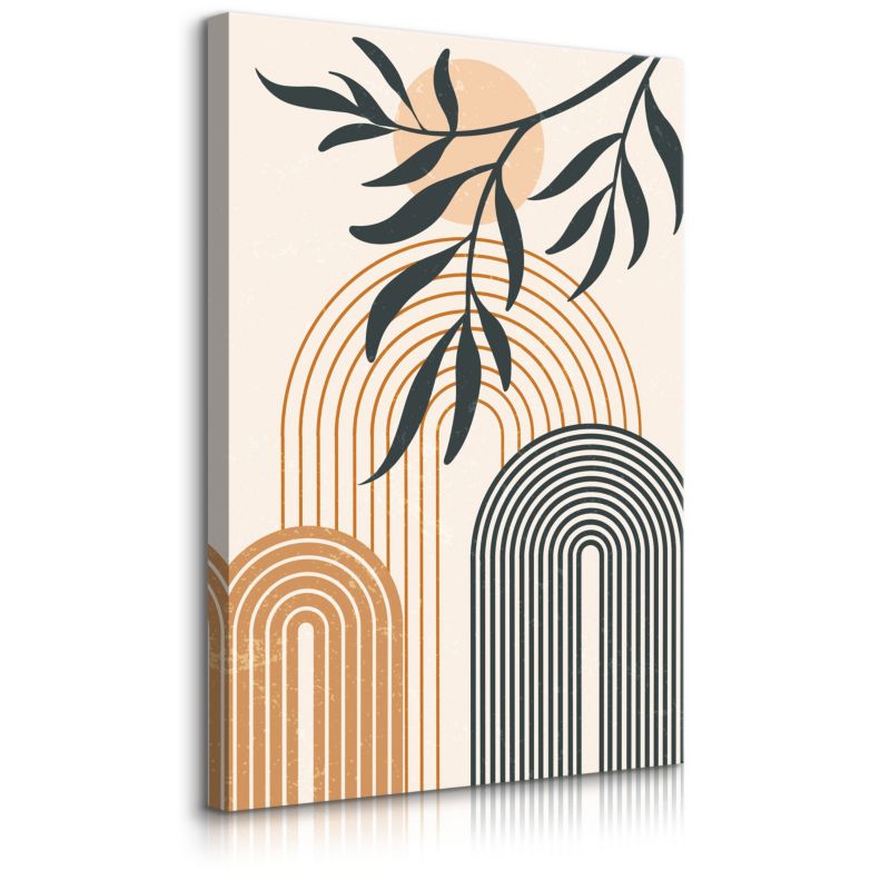 Obraz Muralo Do Salonu Liście Natura Styl Boho Minimalizm 20x30 cm 1 szt.