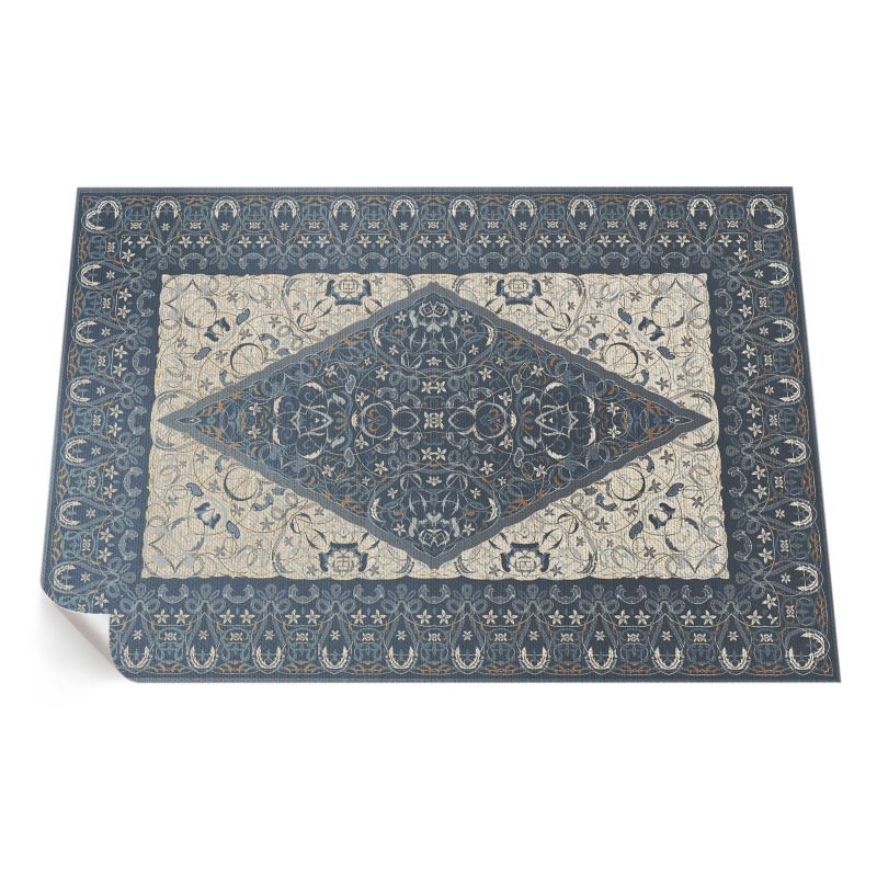 Zewnętrzny Dywan Winylowy ArtPrintCave 60x90 cm Wzór arabski ombre vintage ornamentalny 1 szt.