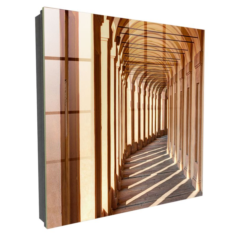 Skrzynka Na Klucze Tulup 30x30 cm Architektoniczna elegancja - Czarna - Otwierana na lewo 1 szt.