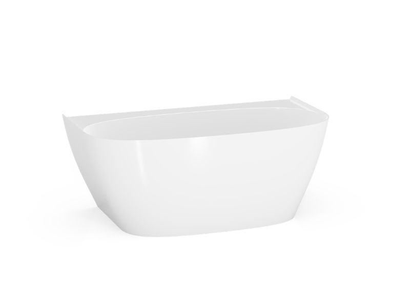 Wanna przyścienna Sink Quality biała 150x81,8 z syfonem chrom 1 szt.