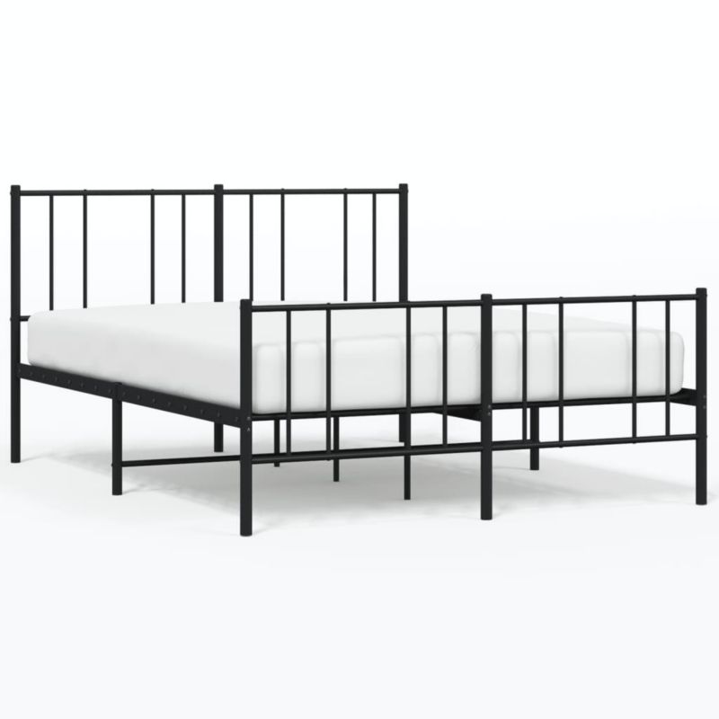Łóżko metalowe WaszeMeble 150x200 cm czarna WM-352500 1 szt.