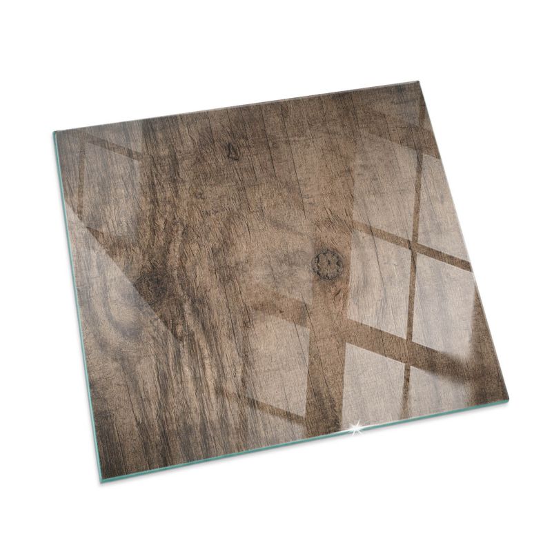 Podkładka szklana Tulup 50x50 cm Naturalne drewno 1 szt.