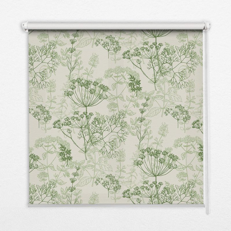 Osłona Okienna Tulup 120x140 cm Zielone Rośliny Montaż do ściany/sufitu 1 szt.
