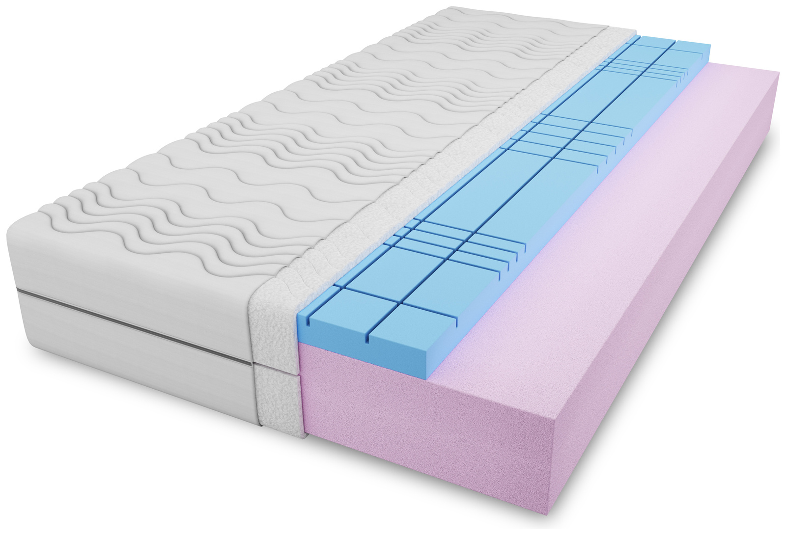 Materac piankowy 120x200 cm SOFTLY hipoalergiczny
