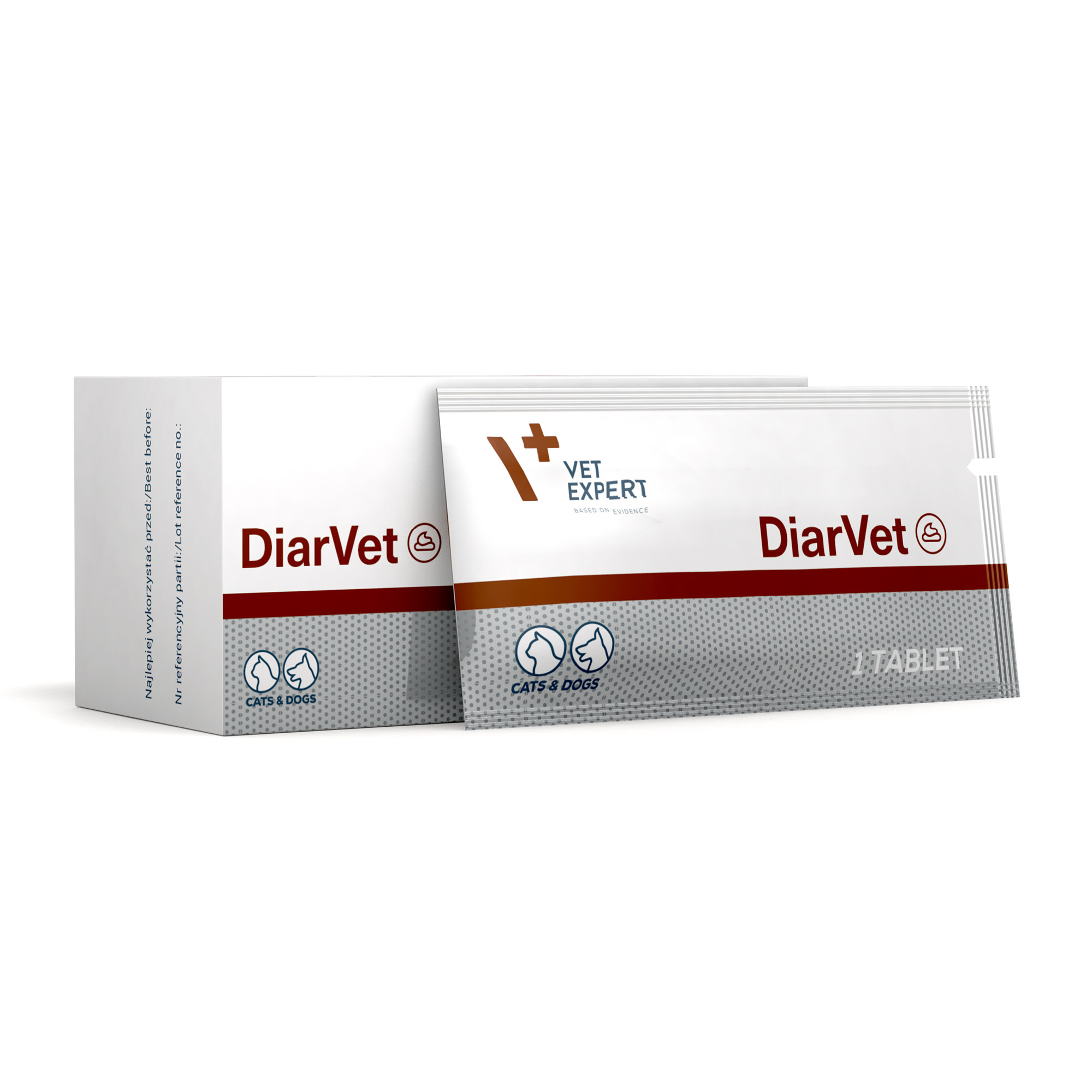 DiarVet | VET EXPERT | 6 tab. | Na biegunkę dla psa i kota | Smakowite tabletki