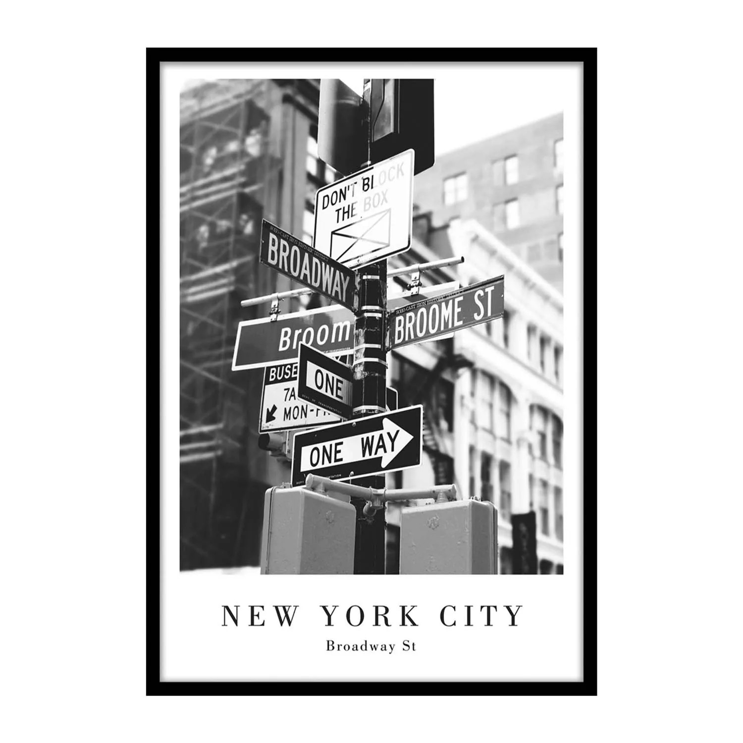 Obraz Framepic BROADWAY STREET 50 cm x 70 cm