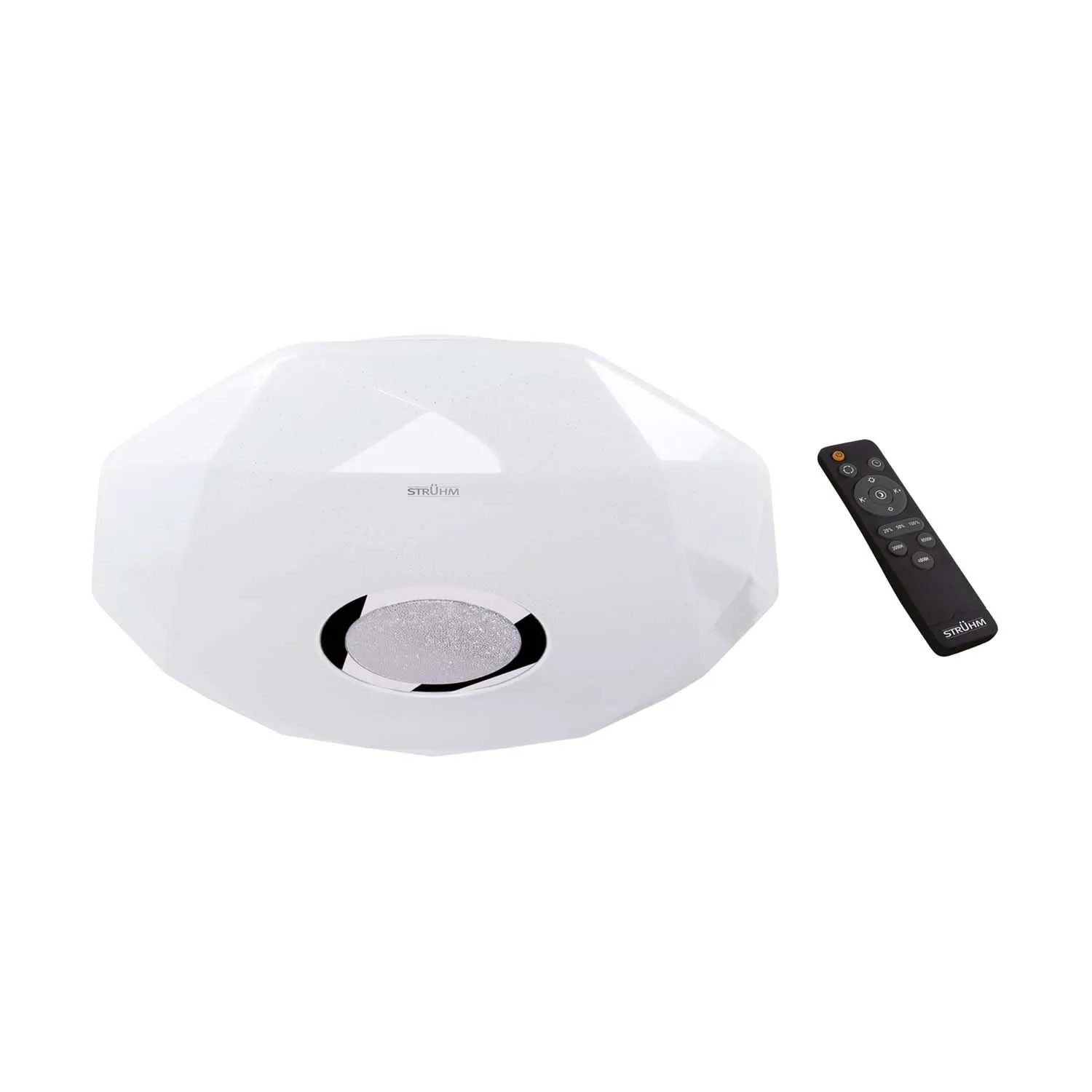 Struhm Plafon okrągły z pilotem IRYNA LED C 48W CCT 4150lm IP44 śr 50cm biały