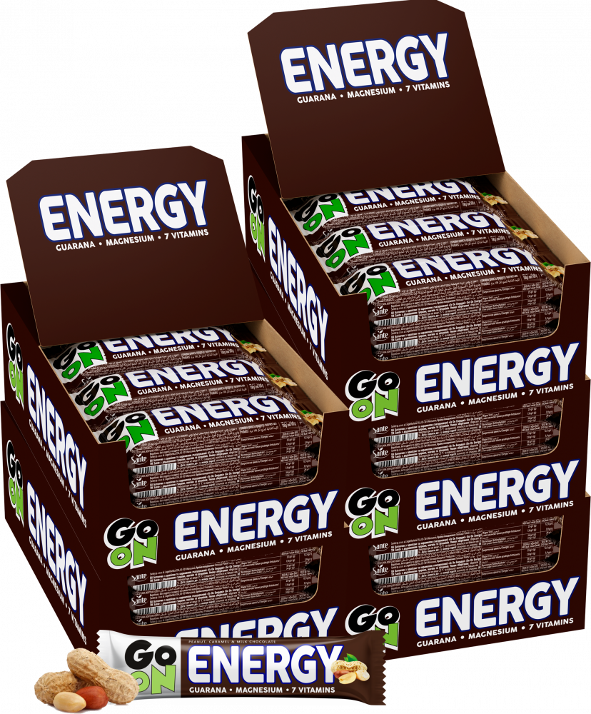 120x Baton Sante Go On Energy, orzechowo- karmelowy, 45g