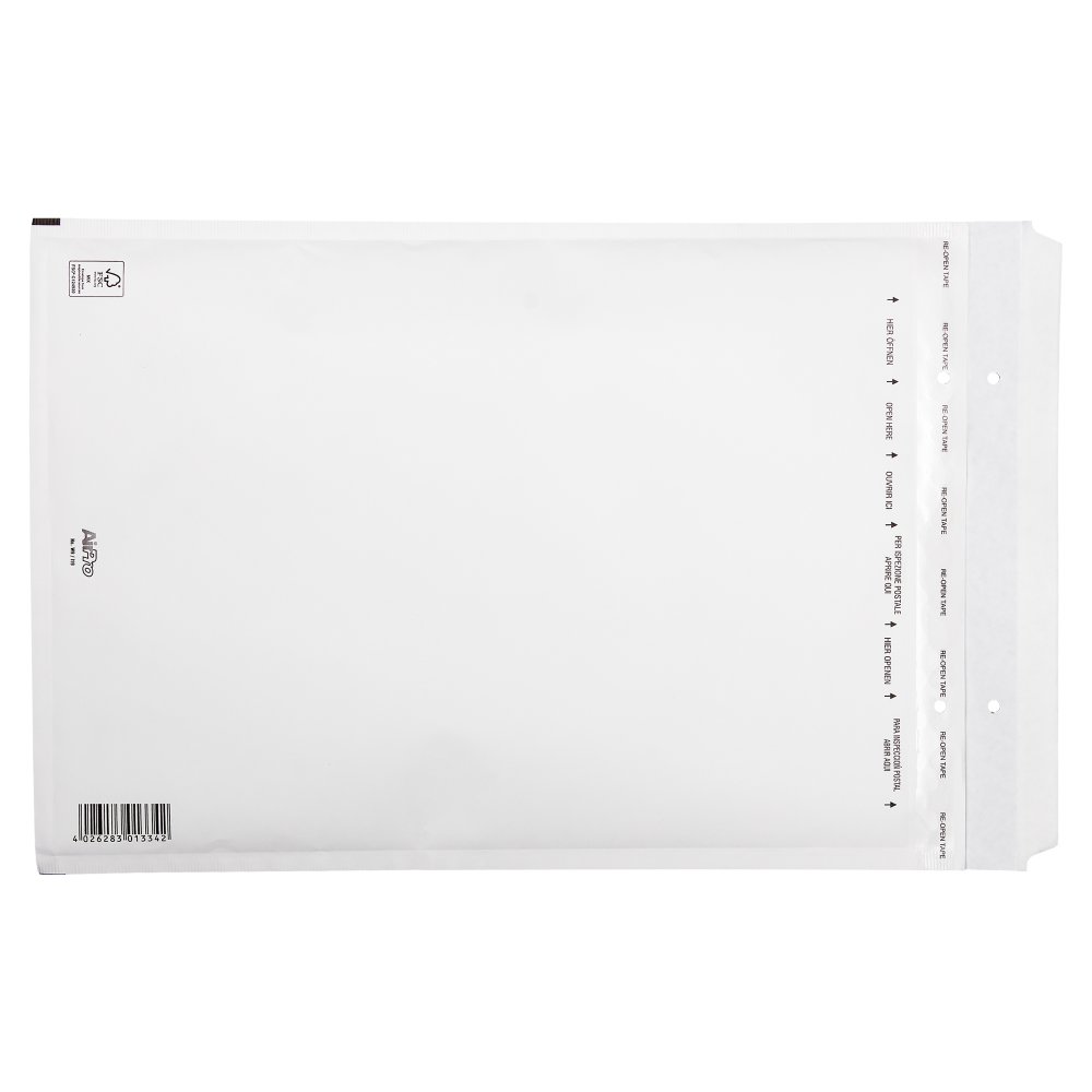 Koperta bąbelkowa Bong AirPro, E15, 240x275mm [W5], 100 sztuk, biały