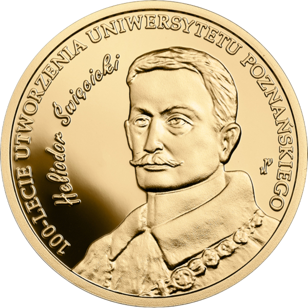 Złota moneta 200 zł 100-lecie utworzenia Uniwersytetu Poznańskiego 2019 - wysyłka 24 h! - Mennica Skarbowa