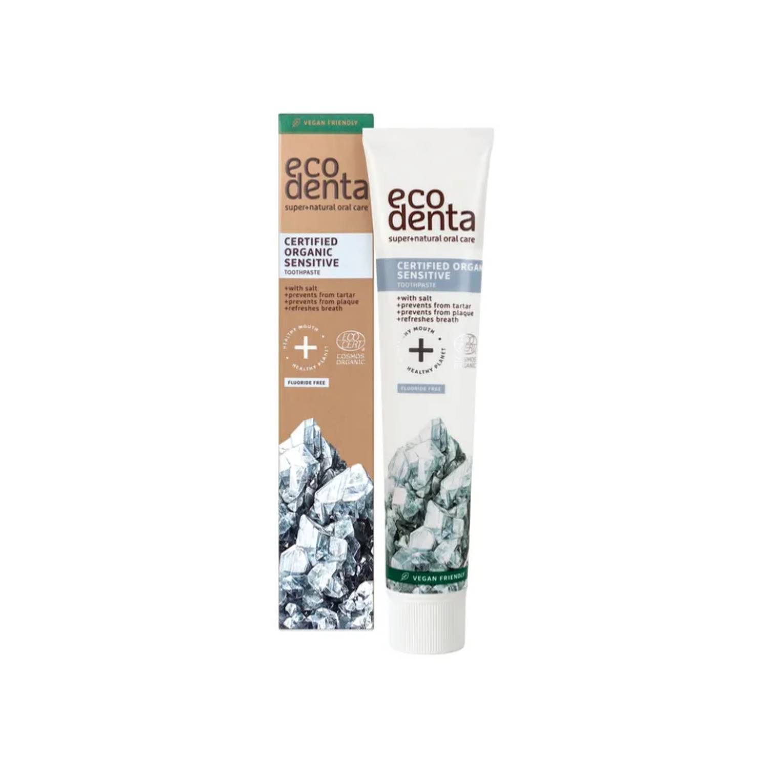 Ecodenta - organiczna pasta do zębów wrażliwych z solą, bez fluoru, 75 ml