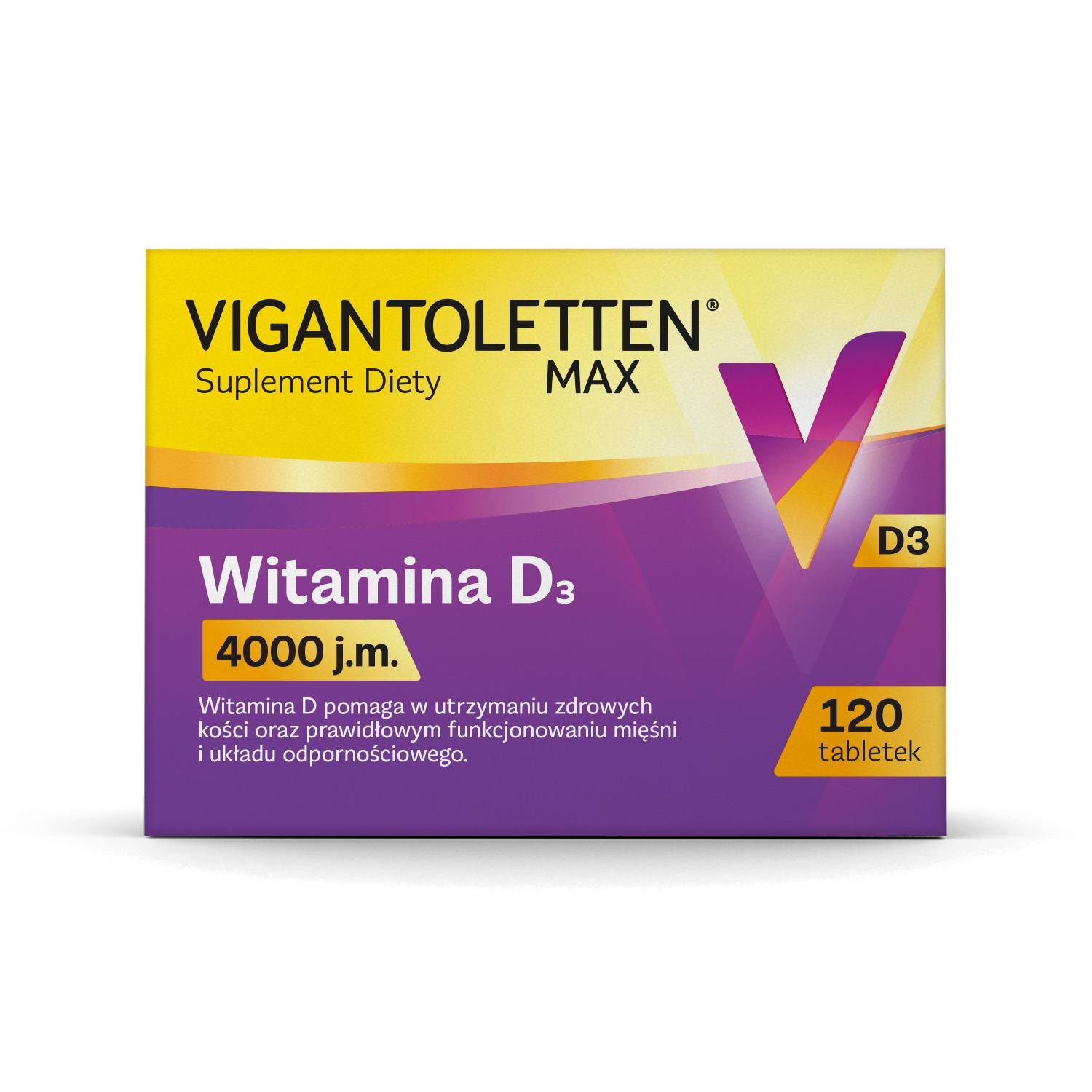 Vigantoletten max witamina d3 4000 j.m., 120 tabletek
