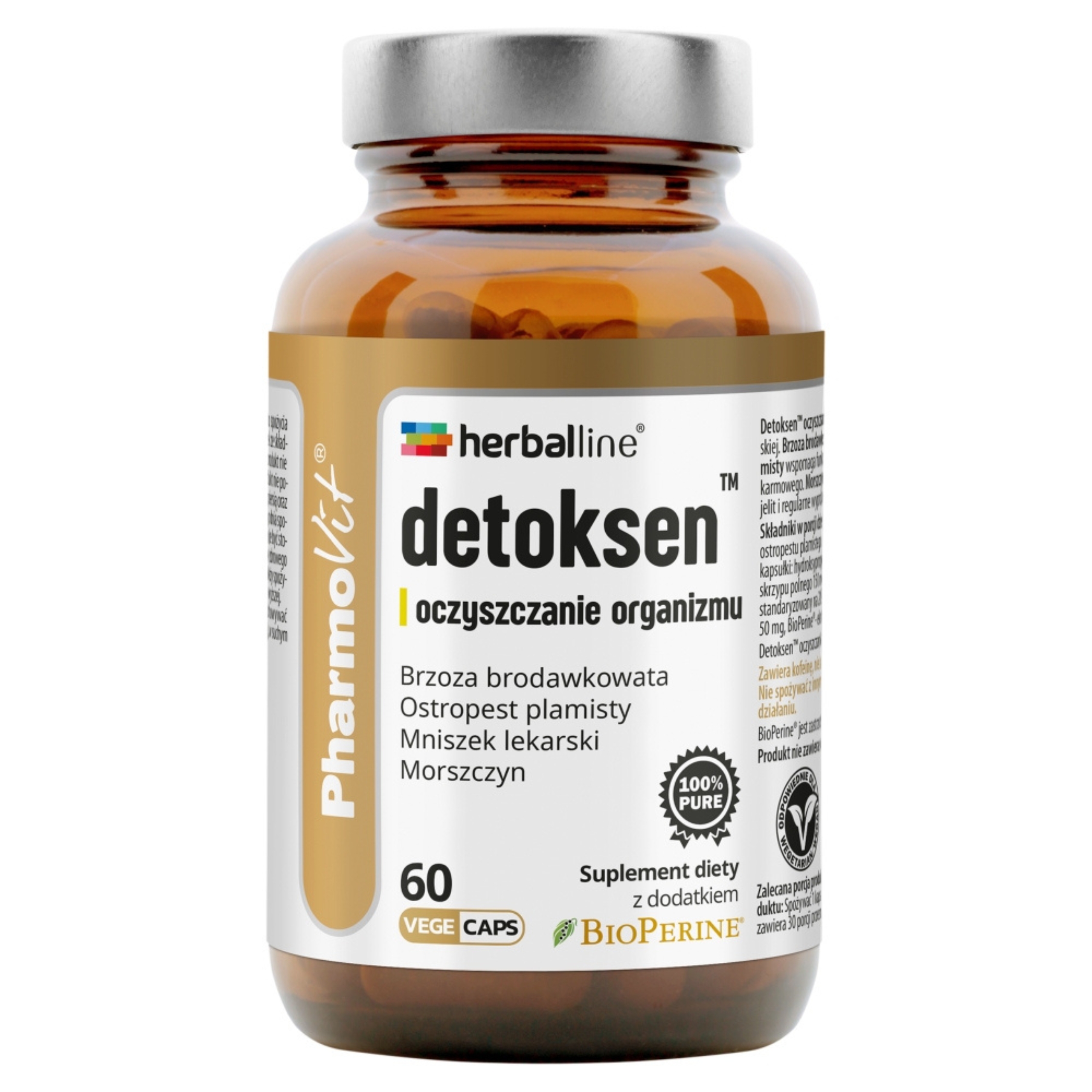 Pharmovit herballine detoksen, 60 kapsułek roślinnych