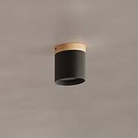 Sollux Lighting Rif lampa podsufitowa 1x10 W czarna-drewno SL.1349