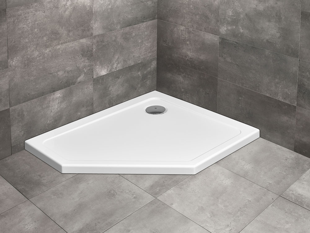 Radaway Doros PT E brodzik 100x90 cm pięciokątny prawy biały SDRPT1090-01R