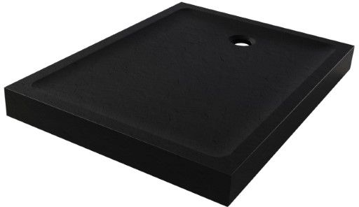 New Trendy Mild brodzik prostokątny 100x80 cm czarny B-0570