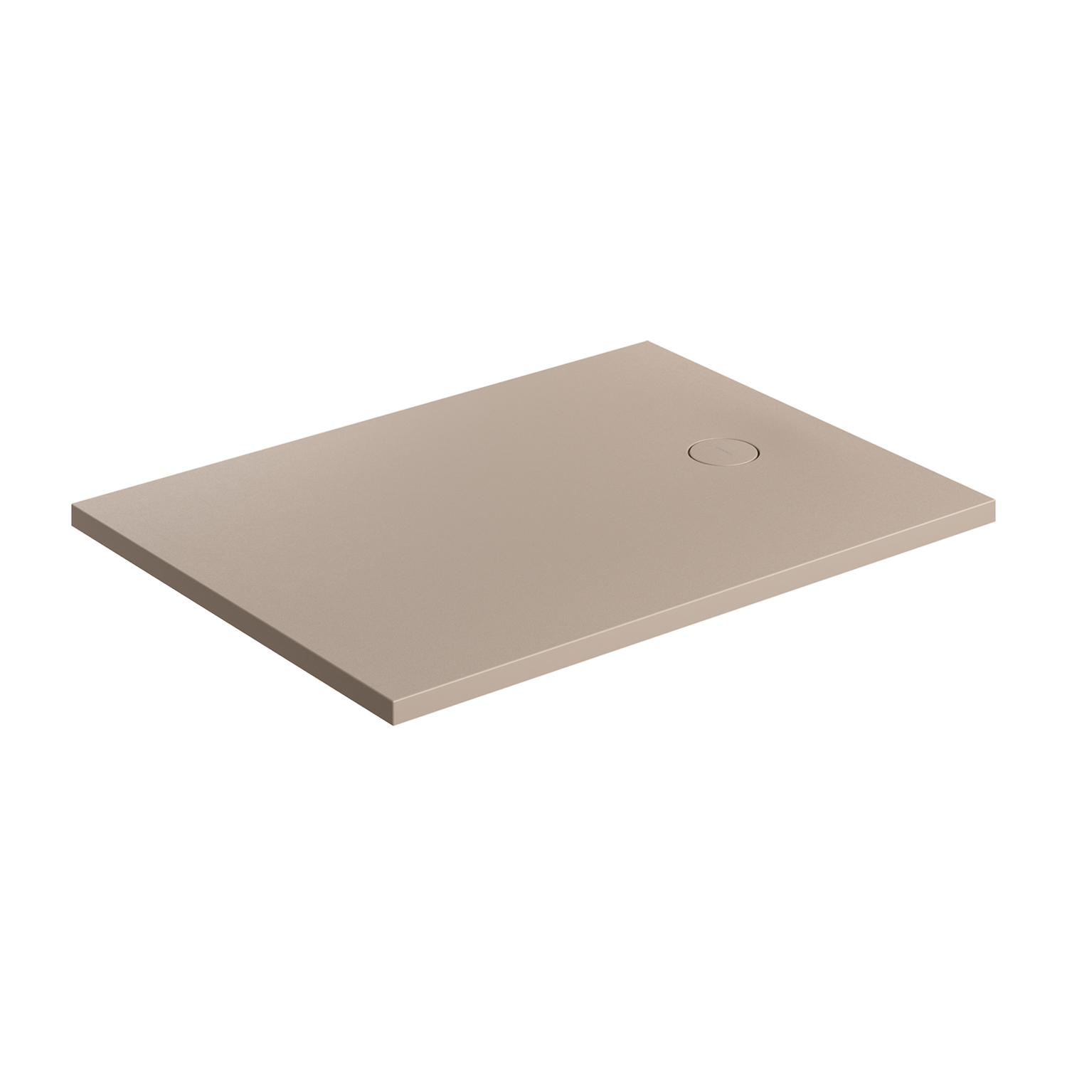 Omnires Aquarock brodzik prostokątny z maskownicą 100x80 cm dune beige mat AQUAROCK80-100DB