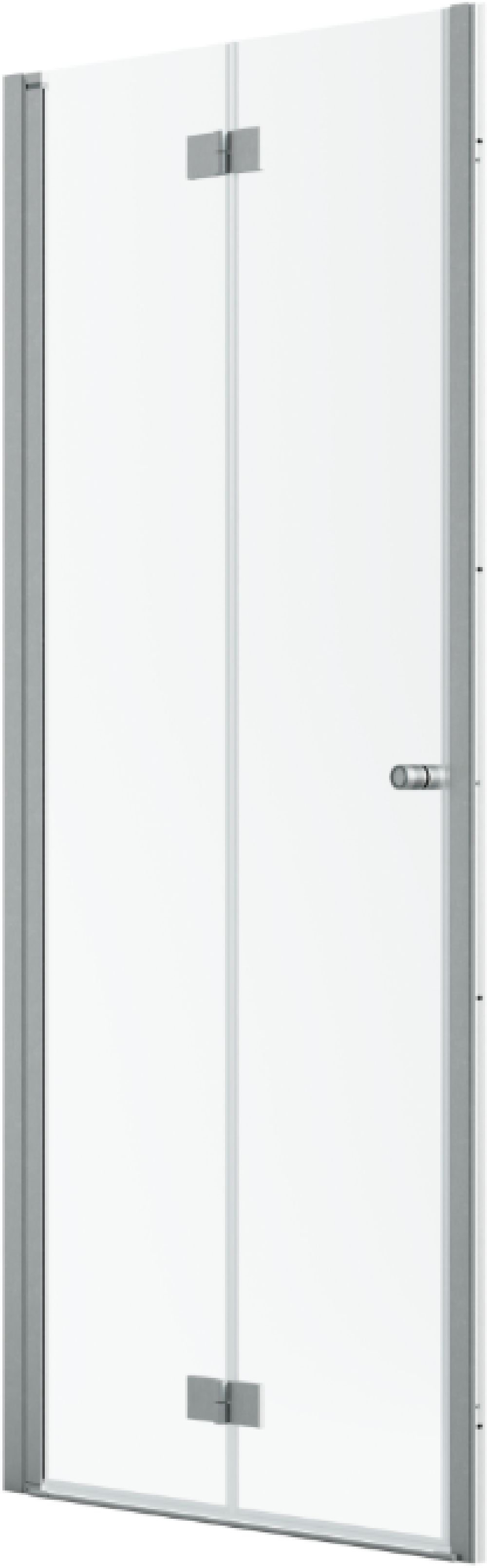 Radaway Nes Brushed Nickel DWB drzwi prysznicowe 90 cm składane nikiel szczotkowany/szkło przezroczyste 10029090-91-01L