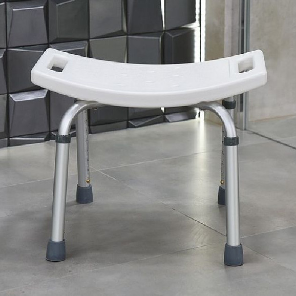 AWD Interior krzesło prysznicowe dla niepełnosprawnych biały/aluminium AWD02331411