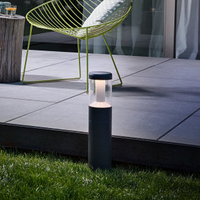 Ledvance Endura Style Lantern Modern lampa stojąca zewnętrzna 1x12W LED ciemny szary