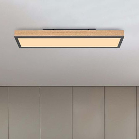 Globo Lighting Doro lampa podsufitowa 1x18W LED biały/grafit/drewno 416080WD