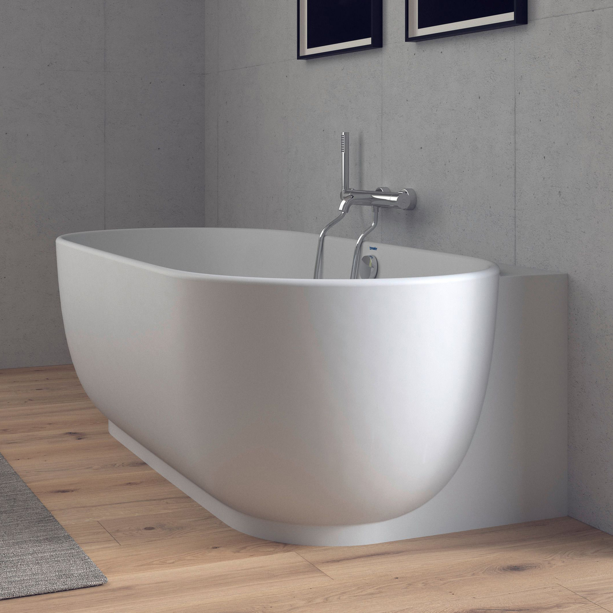 Duravit Luv wanna przyścienna 180x95 cm owalna biała 700433000000000