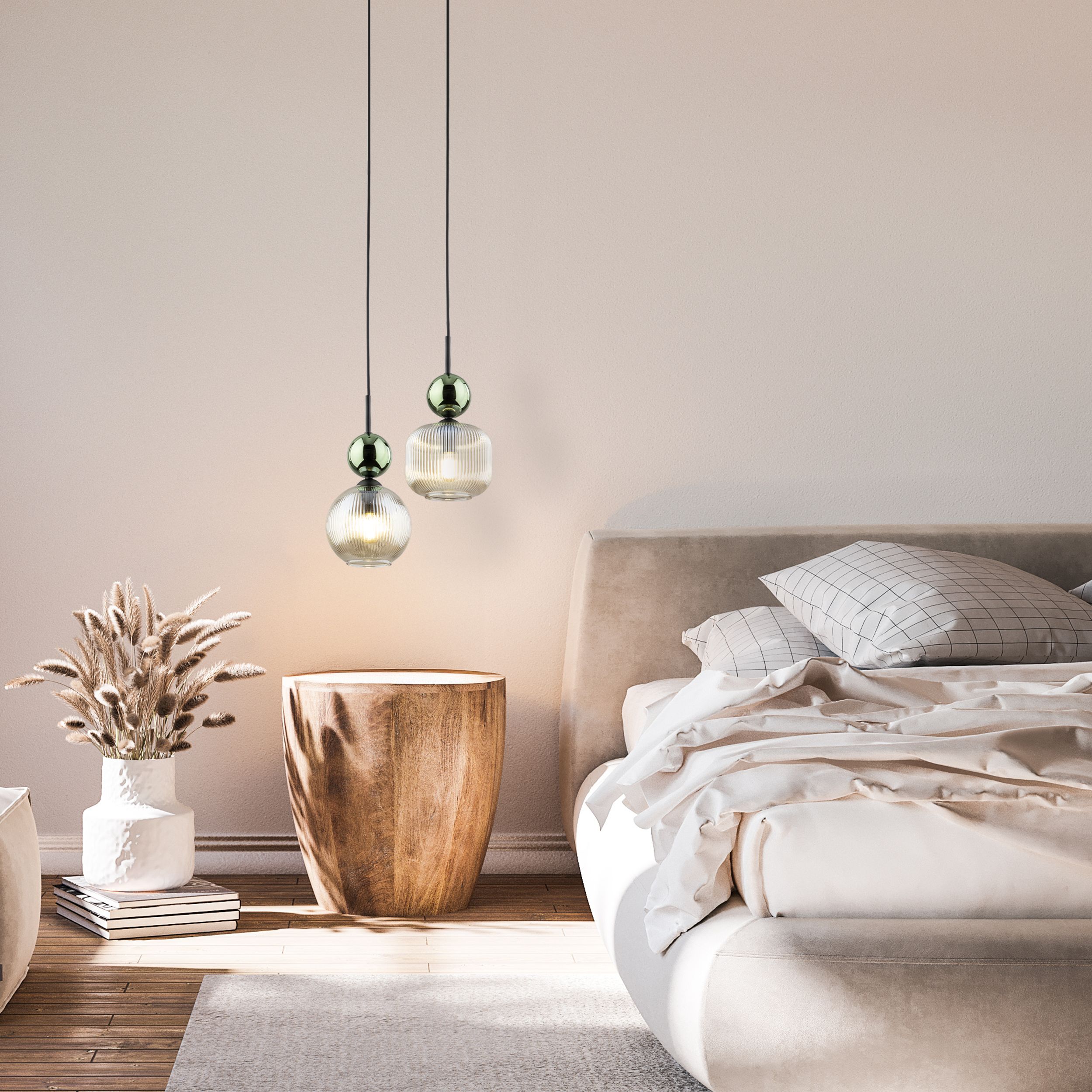 TK Lighting Sophia Green Cognac lampa wisząca 1x10 W zielony/brąz 11145 - Wysyłka w 24h