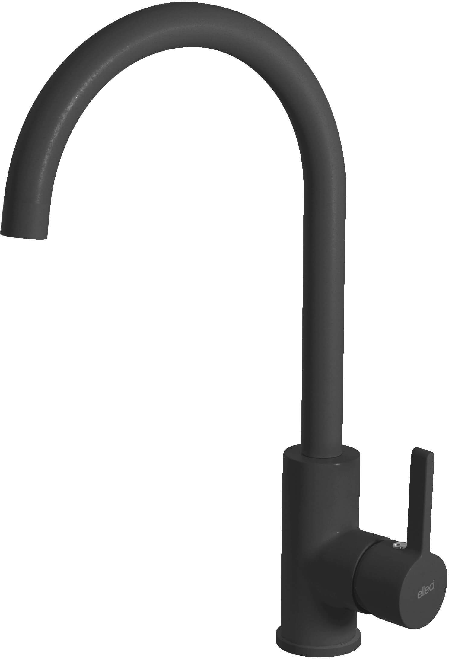 Elleci Caddy bateria kuchenna stojąca czarna matowa MGKC0140