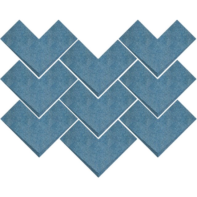 Płytka ścienna hiszpańska Wow Design BOHO/ELLE blue raku glossy 20x20