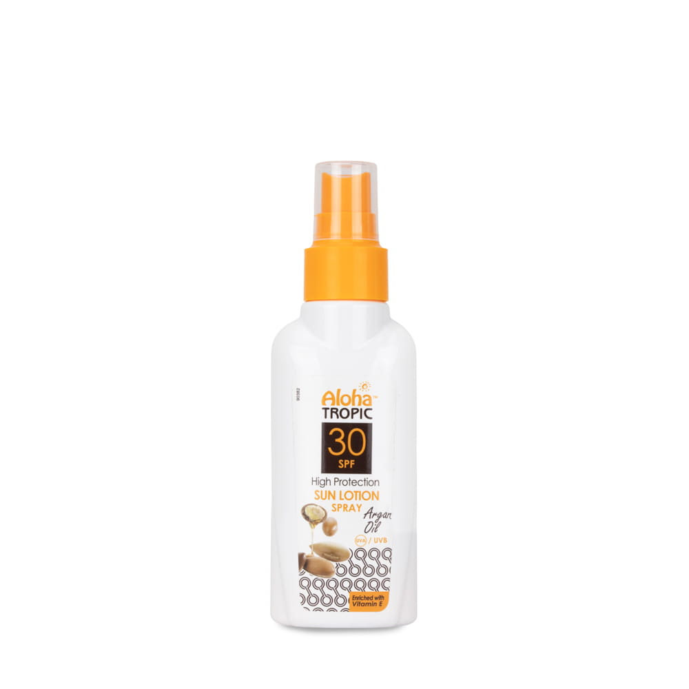 Balsam lotion do opalania w sprayu z olejkiem arganowym SPF30 Aloha Tropic 100ml