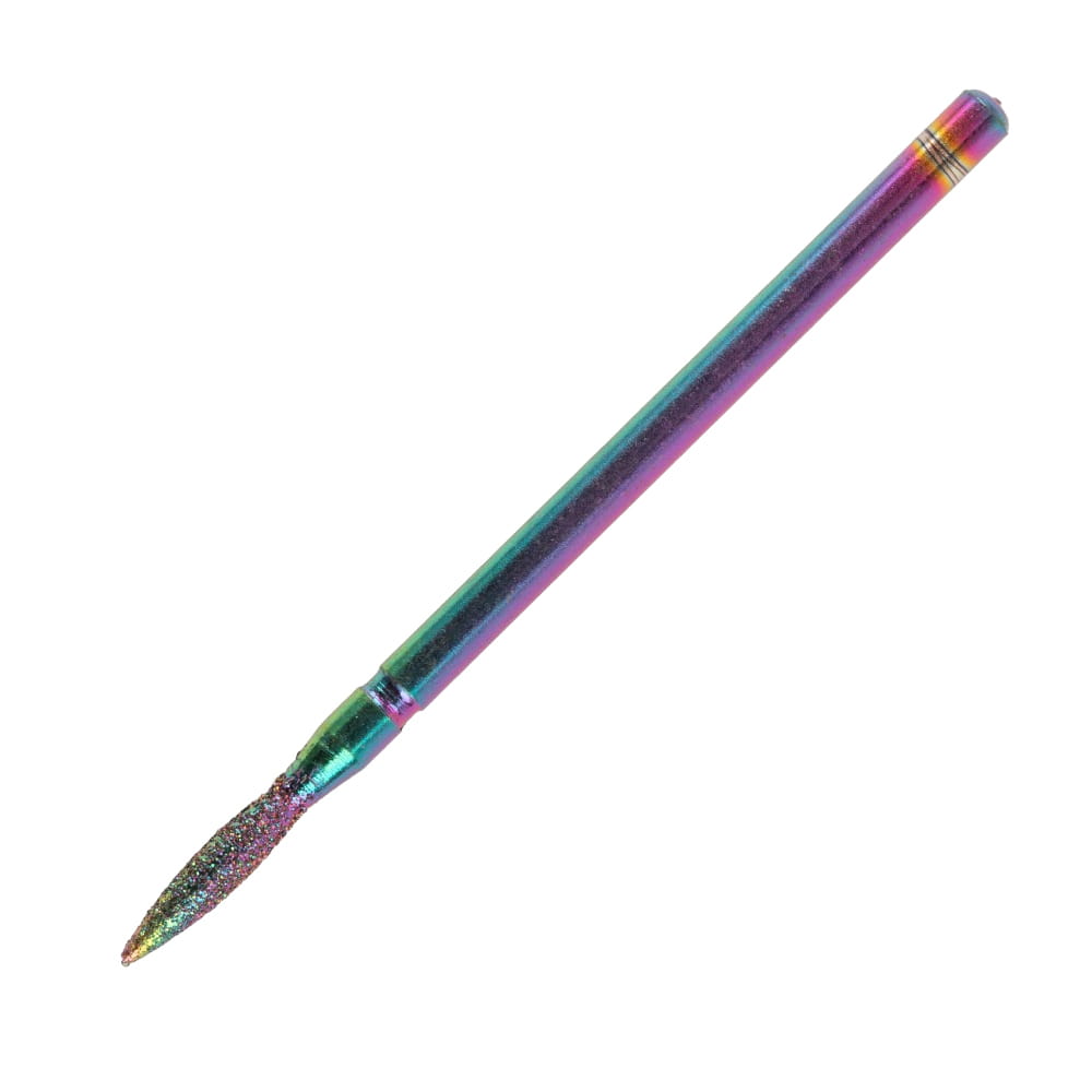 Frez diamentowy Unicorn tęczowy łezka wąska czerwony Nr 31