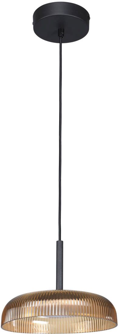 Darmowa Dostawa - Lampa wisząca 1x12 W bursztynowa Italux Colle PND48529BKYLL