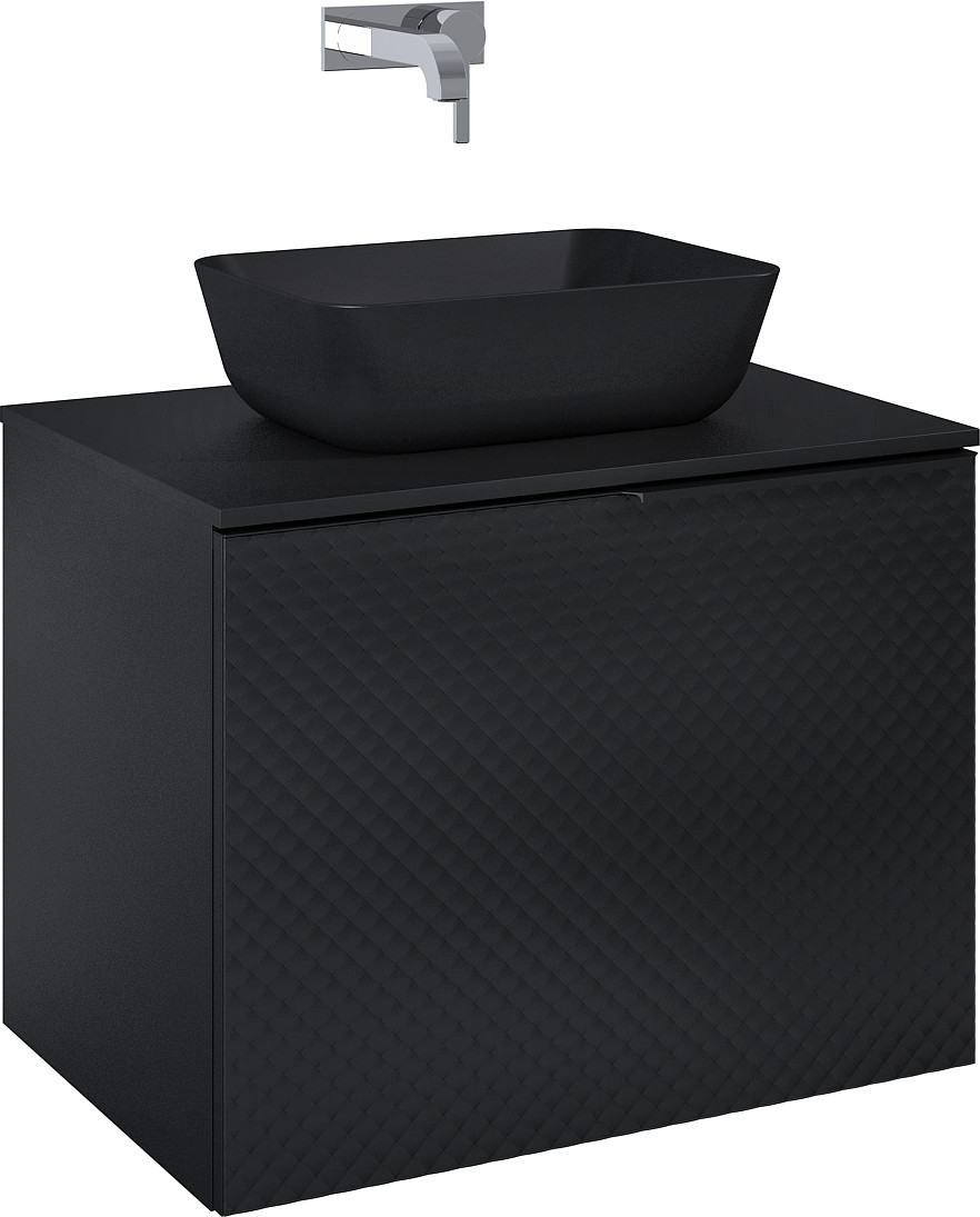 Darmowa Dostawa - Szafka 71.5x47.1x54 cm podumywalkowa wisząca czarna Elita Glam RE010700167160
