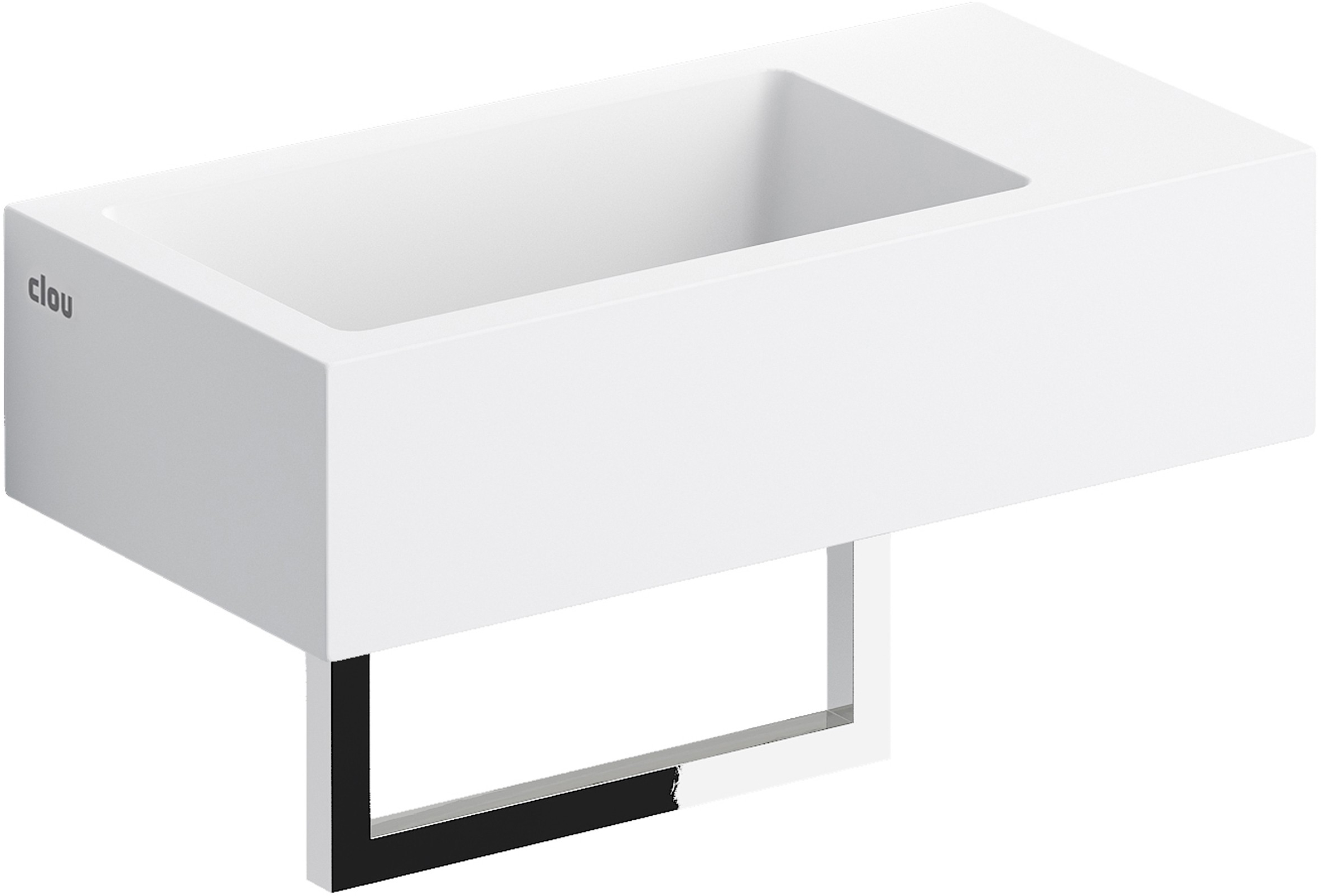 Darmowa Dostawa - Umywalka 36x18 cm prostokątna ścienna-nablatowa biała Clou Flush CL031303102