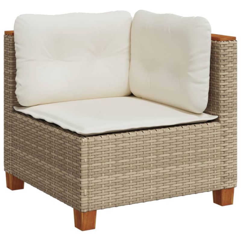 Sofa ogrodowa WaszeMeble z technorattanu beżowa z poduszkami WM-365904 1 szt.
