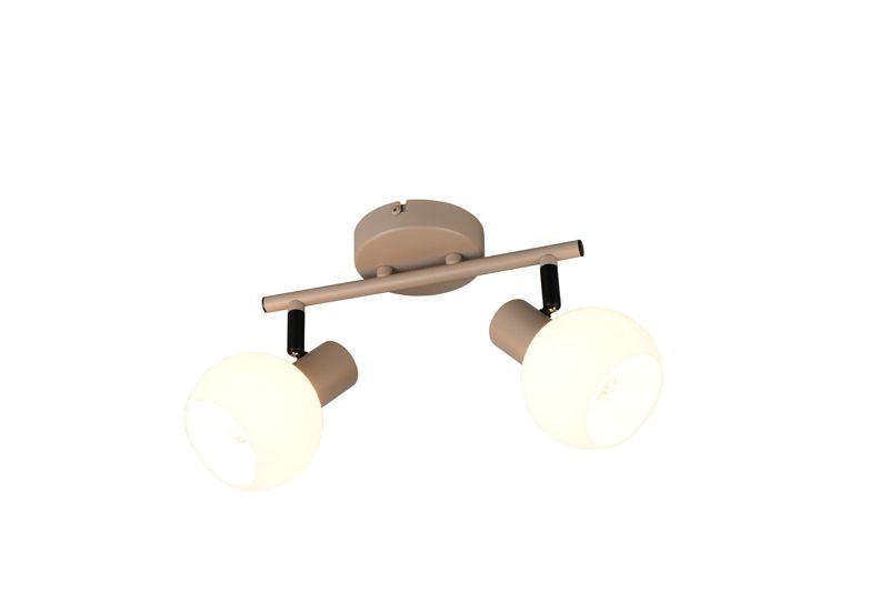 Reflektor spot listwa ruchome reflektorki RL BOBA beżowy 2xE14x10W IP20 wym:18,5x25x10cm - 1 szt.