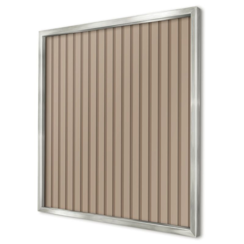 Dekoracyjna tablica magnetyczna Wallfluent 50x50 pionowe paski w srebrnej ramie 1szt