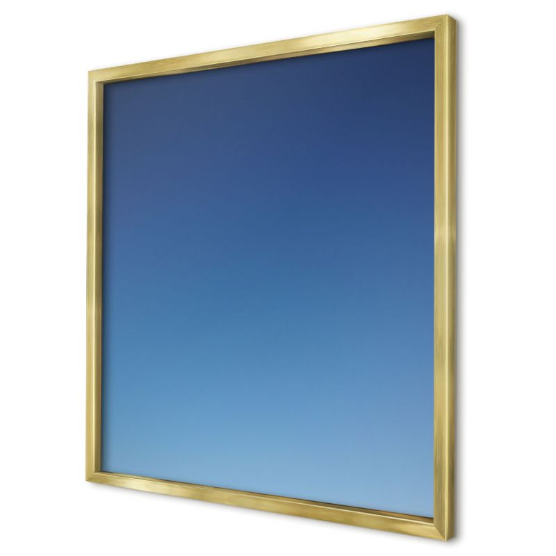 Tablica magnetyczna do salonu Wallfluent 50x50 Niebieskie gradienty w złotej ramie 1szt