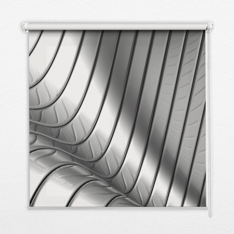 Roleta Przepuszczające Światło Tulup 90x140 cm Metalowa Abstrakcja Montaż do ściany/sufitu 1 szt.
