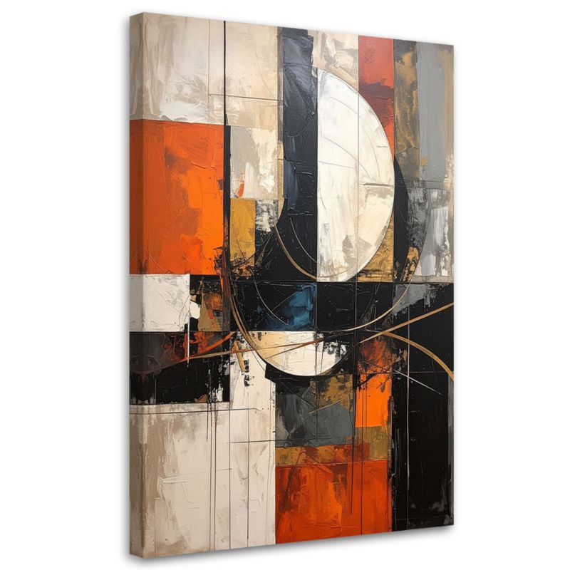 Obraz na płótnie Feeby Nowoczesna kolorowa, pionowy, akcent do biura, wzór 62356, 60x90 cm, 1 szt.