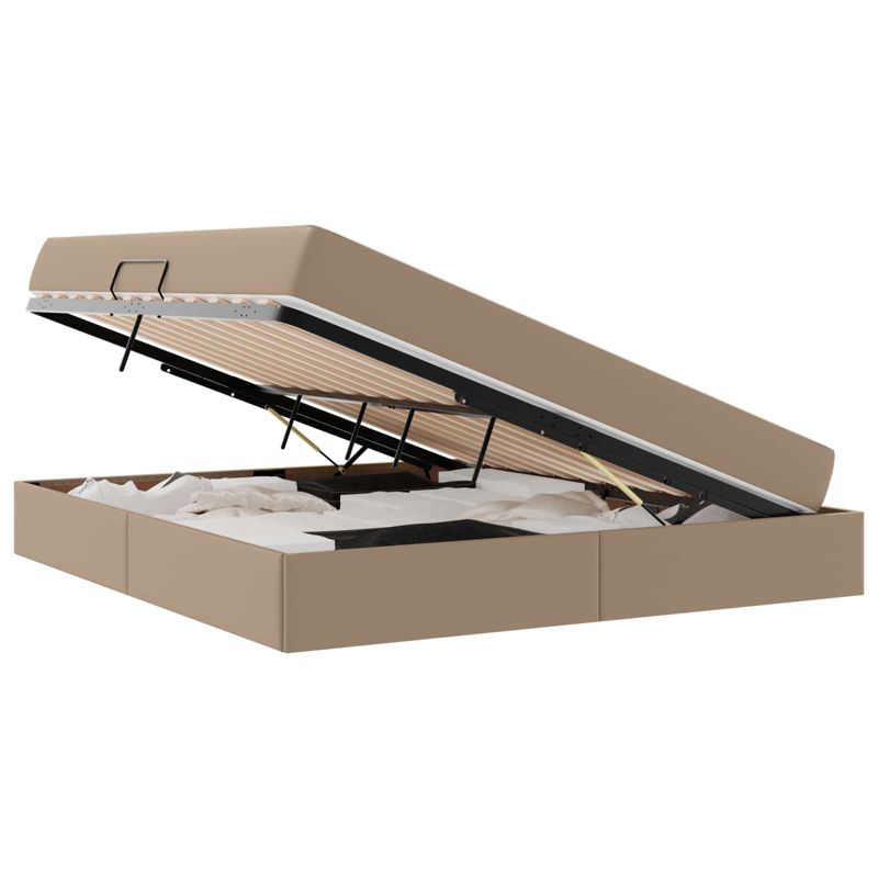 Łóżko Kontynentalne WaszeMeble z Materacem 180x200 cm Brązowe WM-3399623 1 szt.