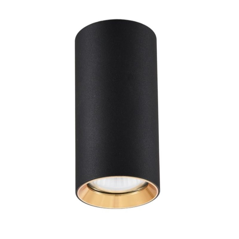 Reflektor sufitowy Light Prestige Manacor czarno-złoty 1 x GU10 x 50W IP20 wym: 17 x 6 x 6 cm - 1 szt.
