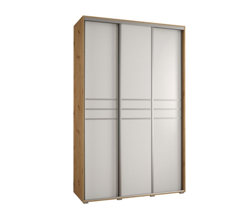 Szafa przesuwna Abiks DAVOS 10 wysoka szer.150cm artisan/biały/srebrny 1szt.