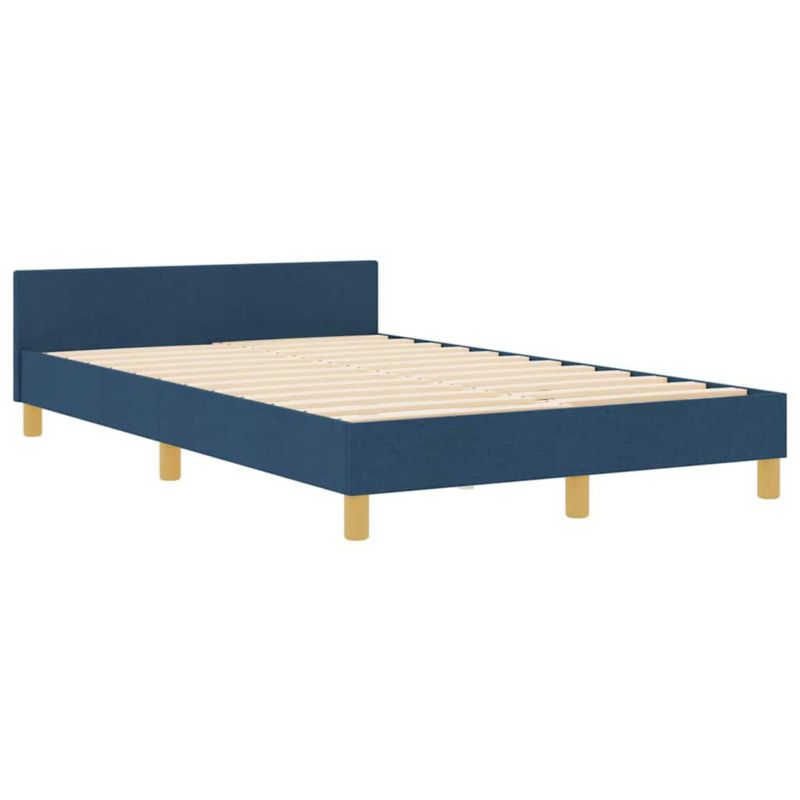Łóżko tapicerowane WaszeMeble 120x200 cm Niebieski tkanina WM-3344794 1 szt.