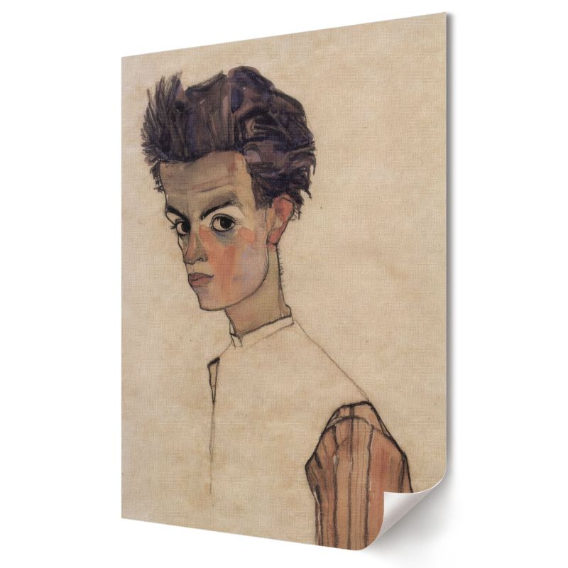 Plakat canvas Wallfluent Format A1 Autoportret Egona Artysta Egon Schiele 1 szt.