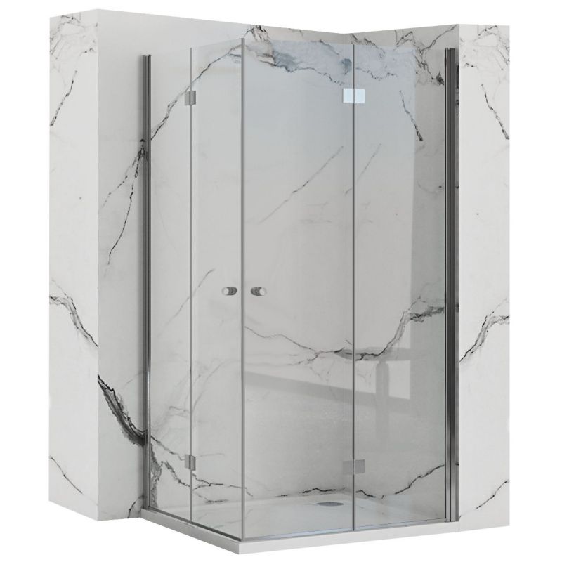 Kabina Prysznicowa Narożna Rea Fold N2 100X120X190Cm Chrom 1 Szt
