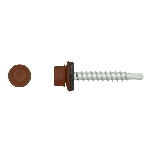 Wkręty samowiercące Diall 4,8 x 35 mm brąz granatowy 20 szt.