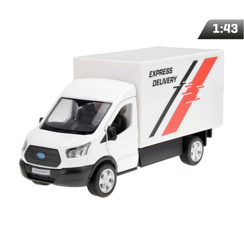 Model 1:43 RMZ Ford Transit Chassis Cab 2018, bialy, Carmotion, 1 szt.
