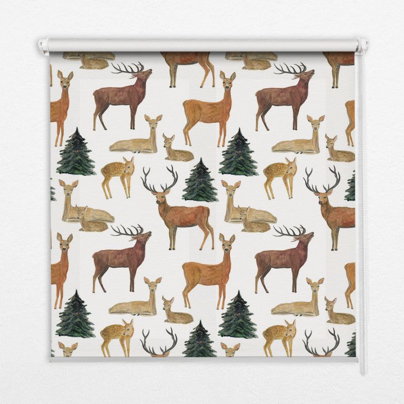 Roleta Do Kuchni Tulup 140x140 cm Jelenie I Sarny Montaż do ściany/sufitu 1 szt.